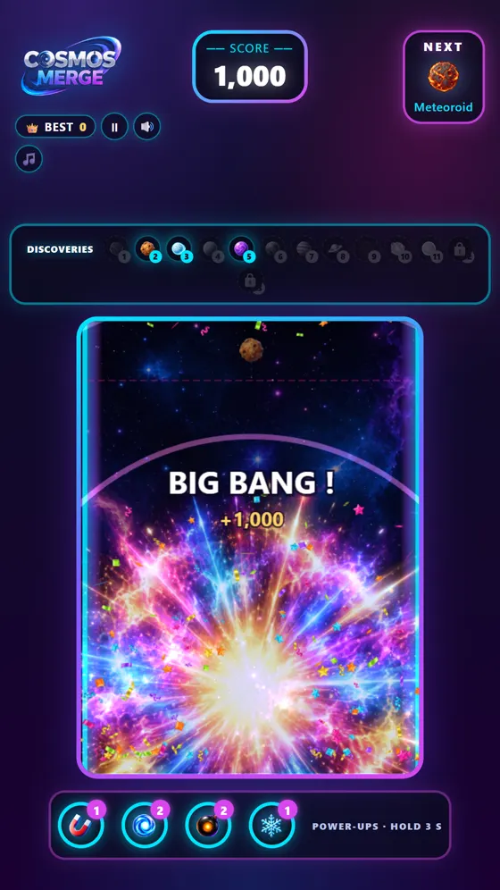 Cosmos Merge — Big Bang